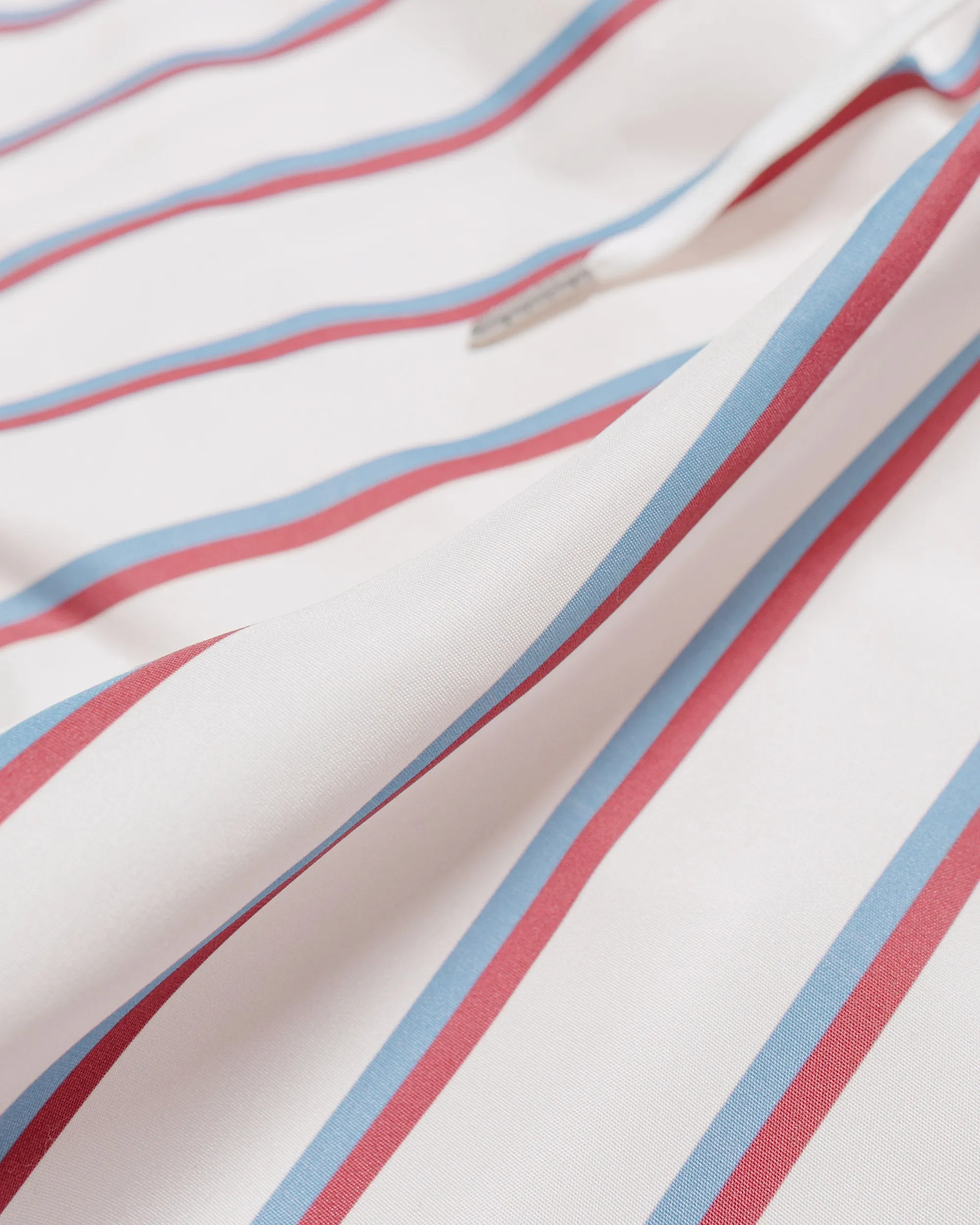 Bather Red & Blue Fine Stripe Swim Trunk