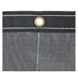 Buyer Products Heavy Duty Black Mesh Roll-Off Tarp