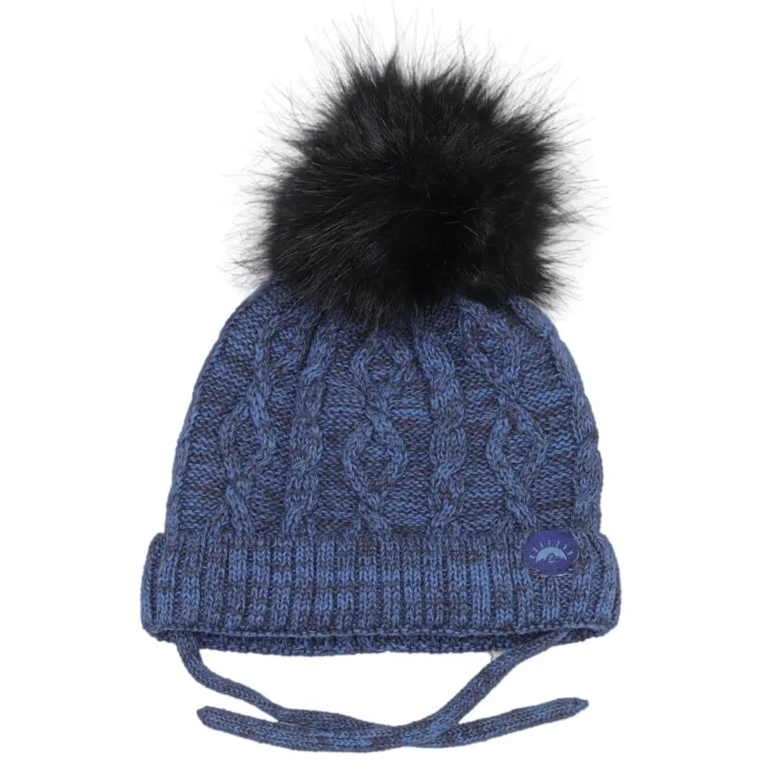 Cable Pom Hat