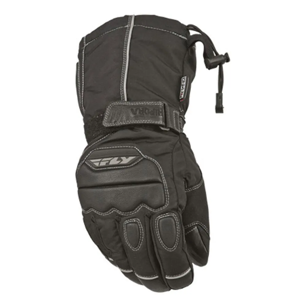 Fly Racing 'Aurora' Black Snowmobile Gloves