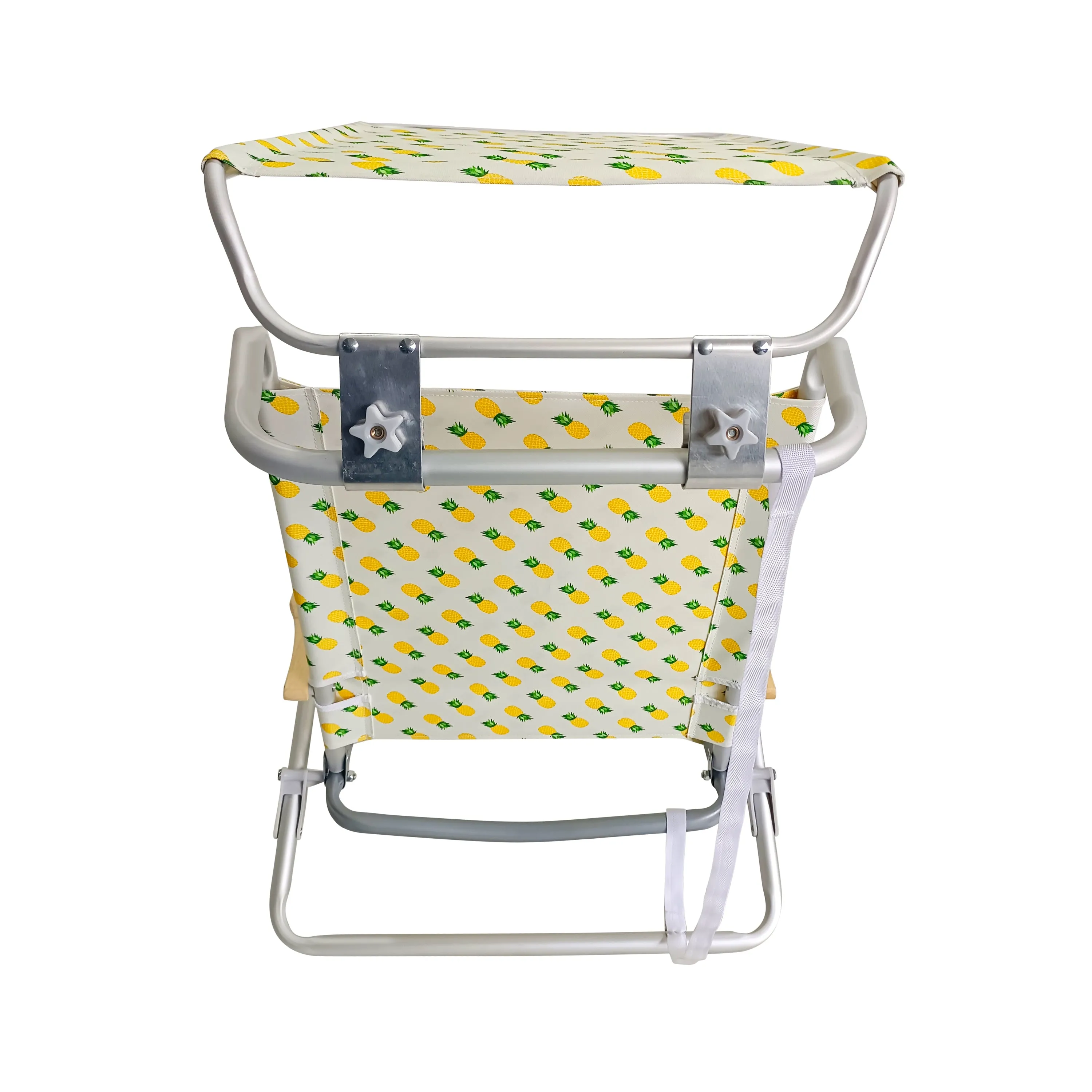 Folding Beach Chair W/ Canopy | 5 Reclining Positions | Storage Pouch, Phone Holder, & Cup Holder Included | 275 Lb. Capacity