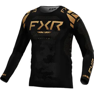 FXR Youth Helium MX Offroad Jersey Texas Tea Black