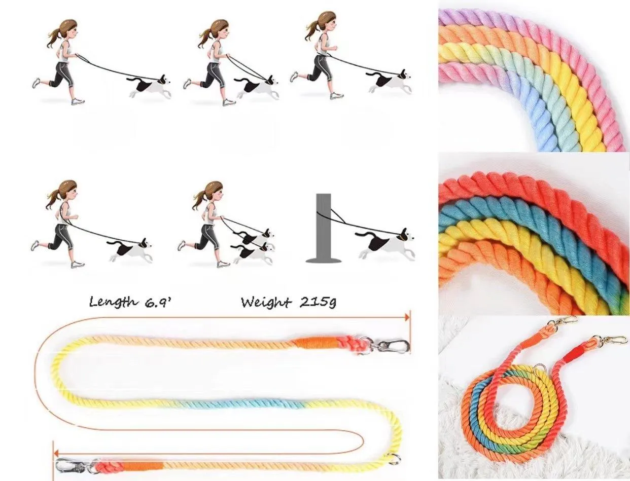 HANDS FREE DOG ROPE LEASH - AUTUMN