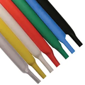 Heat Shrink Tubing Pico 1/4" Inside Diameter Black 2:1 Single Wall Heat Shrink Tube 1X4' pcs