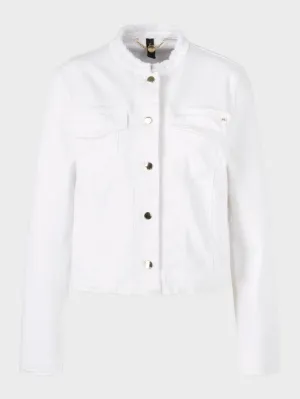 Marc Cain Additions White Denim Jacket UA 31.01 D50 COL 100