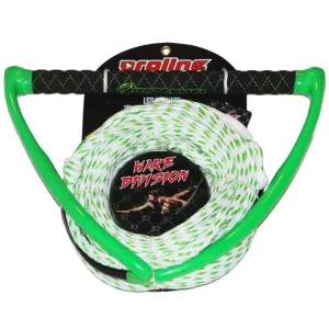 Performance 80' Poly E LG Wakeboard Package 3-5ft Sections White/Neo Green