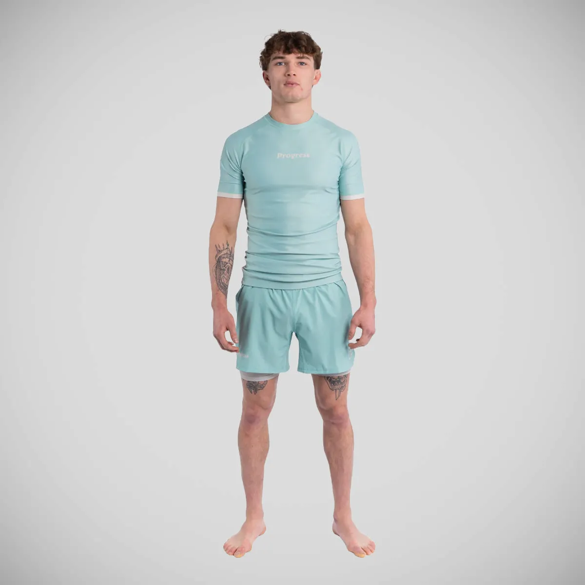 Progress Academy  Hybrid Shorts Mint/Bone