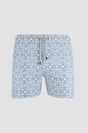 REPREVE ®  Pulao Swim Shorts in Grey Azulejo