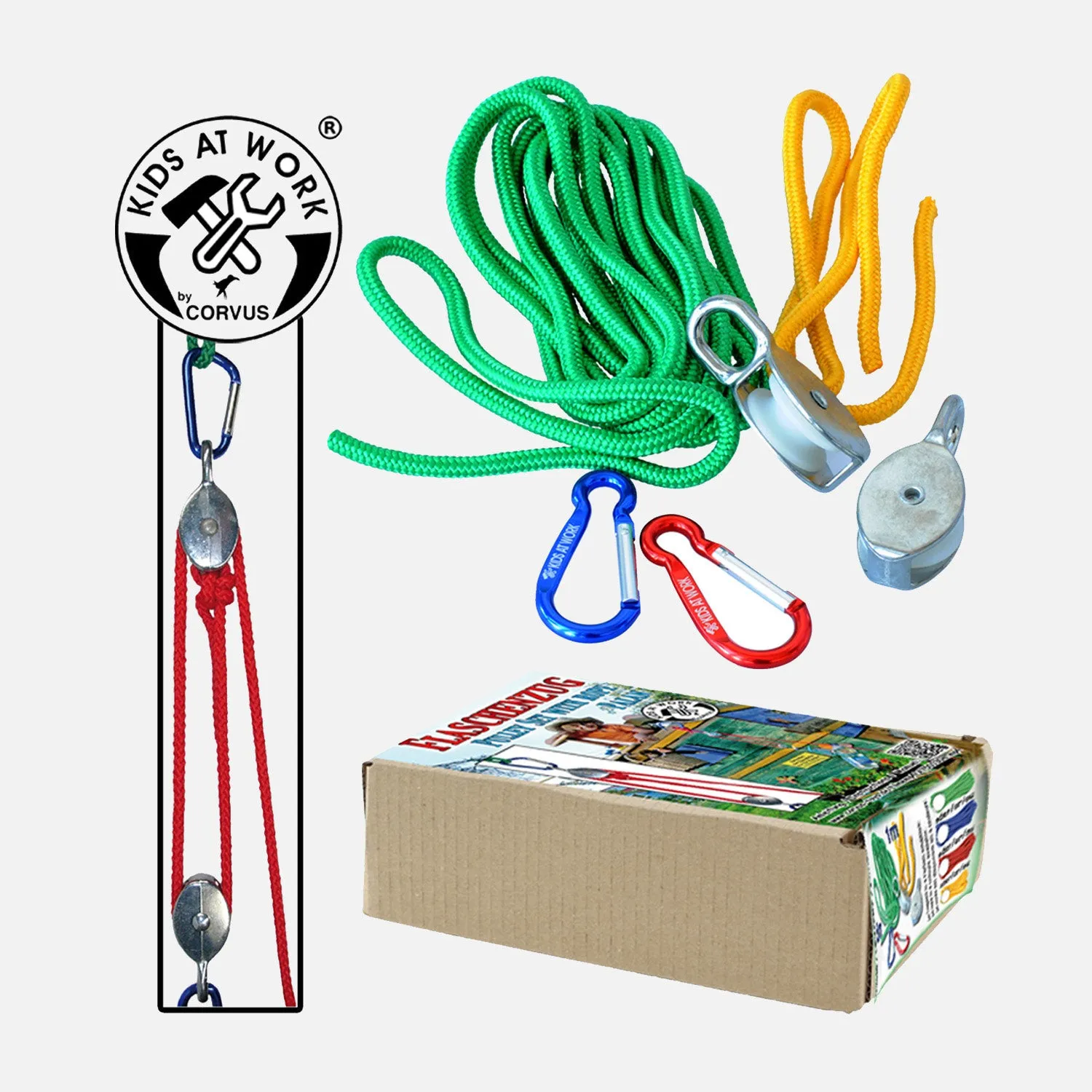 Rope Lifting Pulley Set - Set of 6
