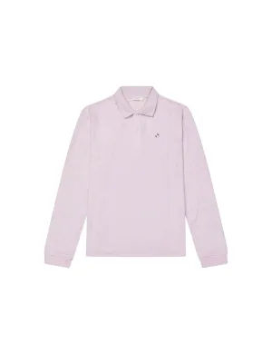 Terrycloth Polo Shirt — Strawberry Milk